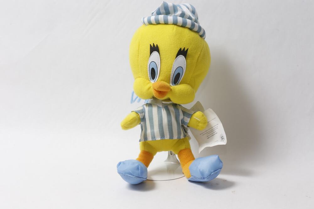 Looney Tunes Tweety Bird in Striped Pajamas Plush w Tag ~ 260917-WH 607